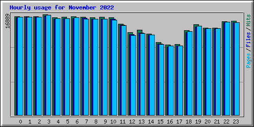 Hourly usage for November 2022