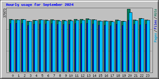 Hourly usage for September 2024