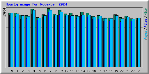 Hourly usage for November 2024